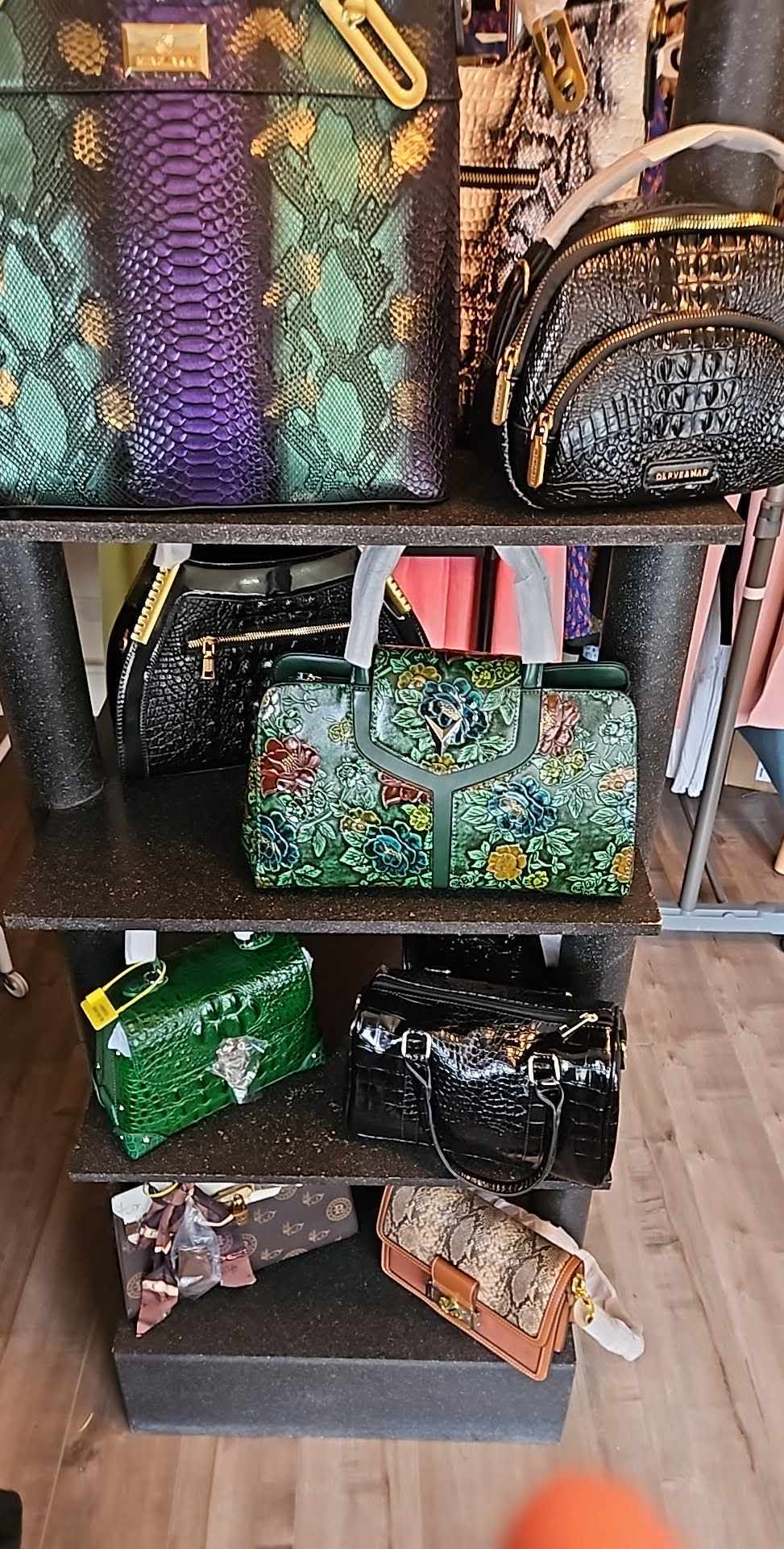 Handbag- Black or White With Silver Trim